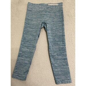 Under Armour Threadborne Seamless Knit Pants Womens M Teal  Crop 1303750